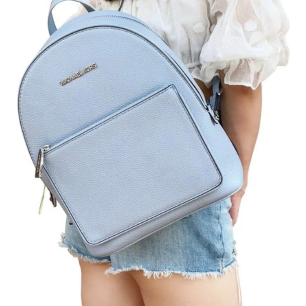 Brand New Michael Kors Adina Backpack Blue - Picture 1 of 7